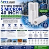 PP String Wound Filter 5 micron 40 inch untuk pre treatment SWRO  industri  medium